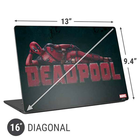 Marvel Deadpool Legacy Posing Deadpool Universal Laptop 16in (13 x 9.4in) Skin